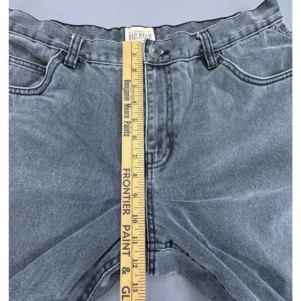 RedHead Flannel Lined Jeans Men's 38x30 Relaxed Fit Gray Washed Denim - Picture 5 of 10